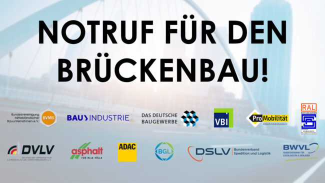 PM Notruf Brückenbau Logos